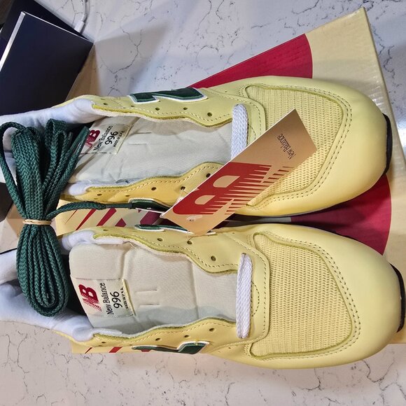 New Balance 996 Sulphur Forest Green Made in USA U996TD Sneaker Men Us 9.5 NEW - Picture 4 of 13